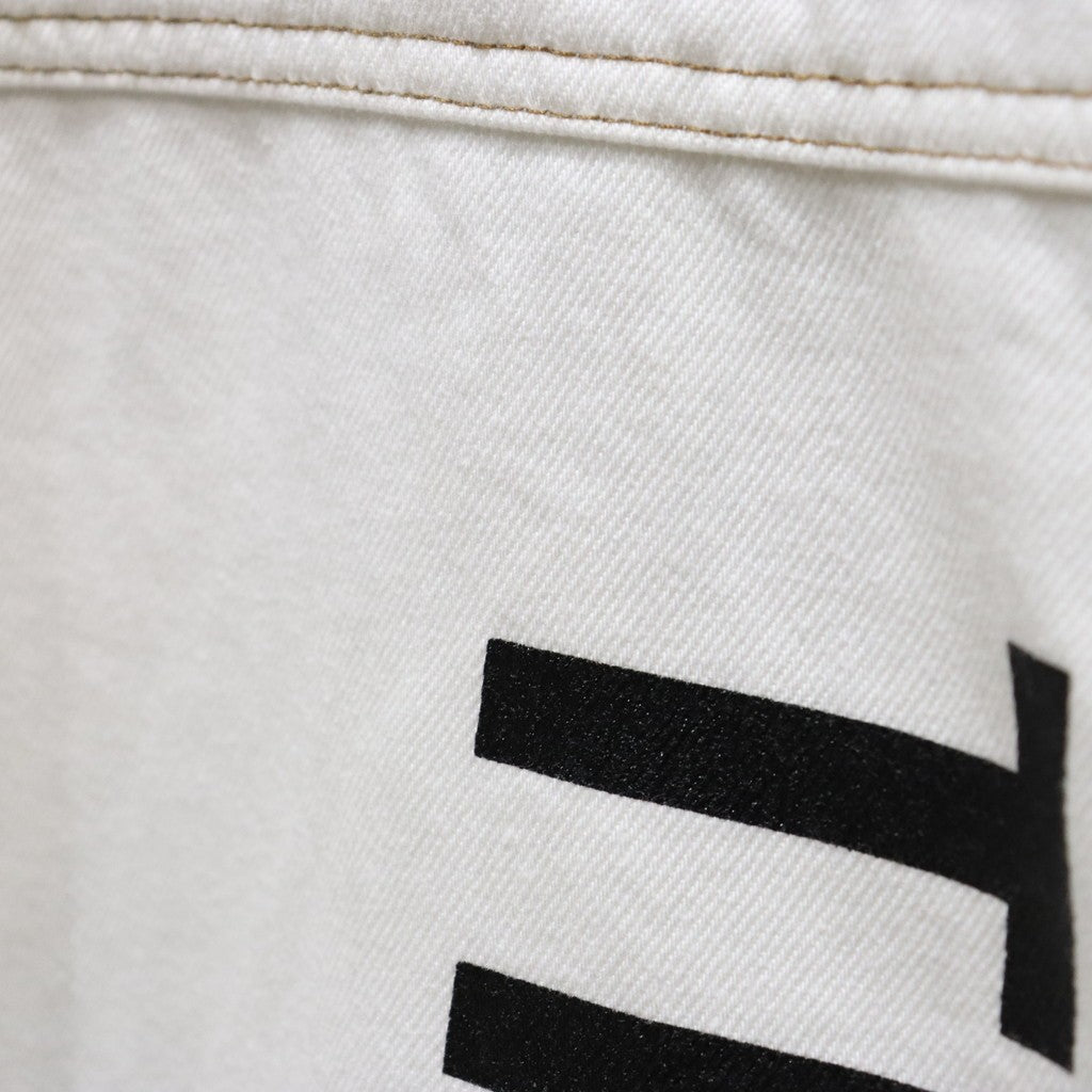LABEL LOGO DENIM JACKET #WHITE [FW24-JK07]