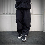 RIPSTOP CARGO BALLOON PANTS #Black [SS25-B01]