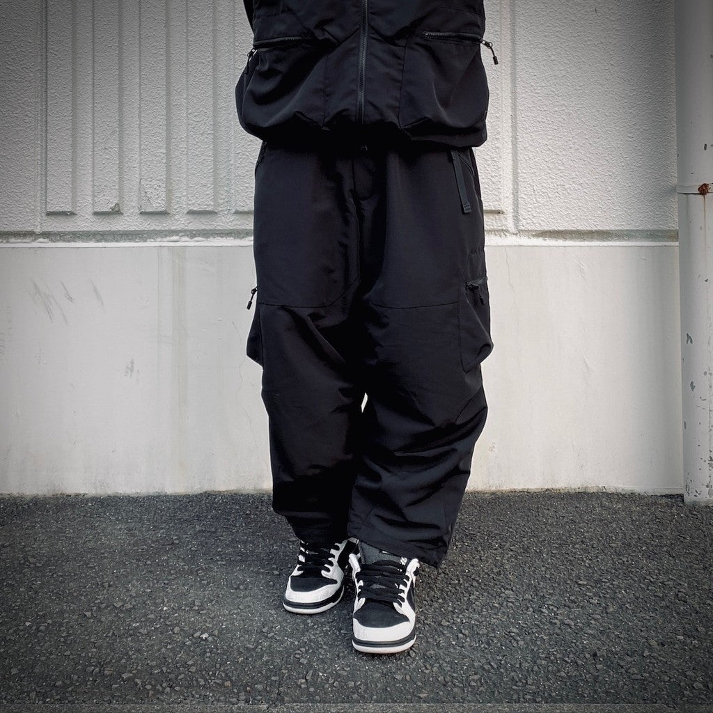 RIPSTOP CARGO BALLOON PANTS #Black [SS25-B01]