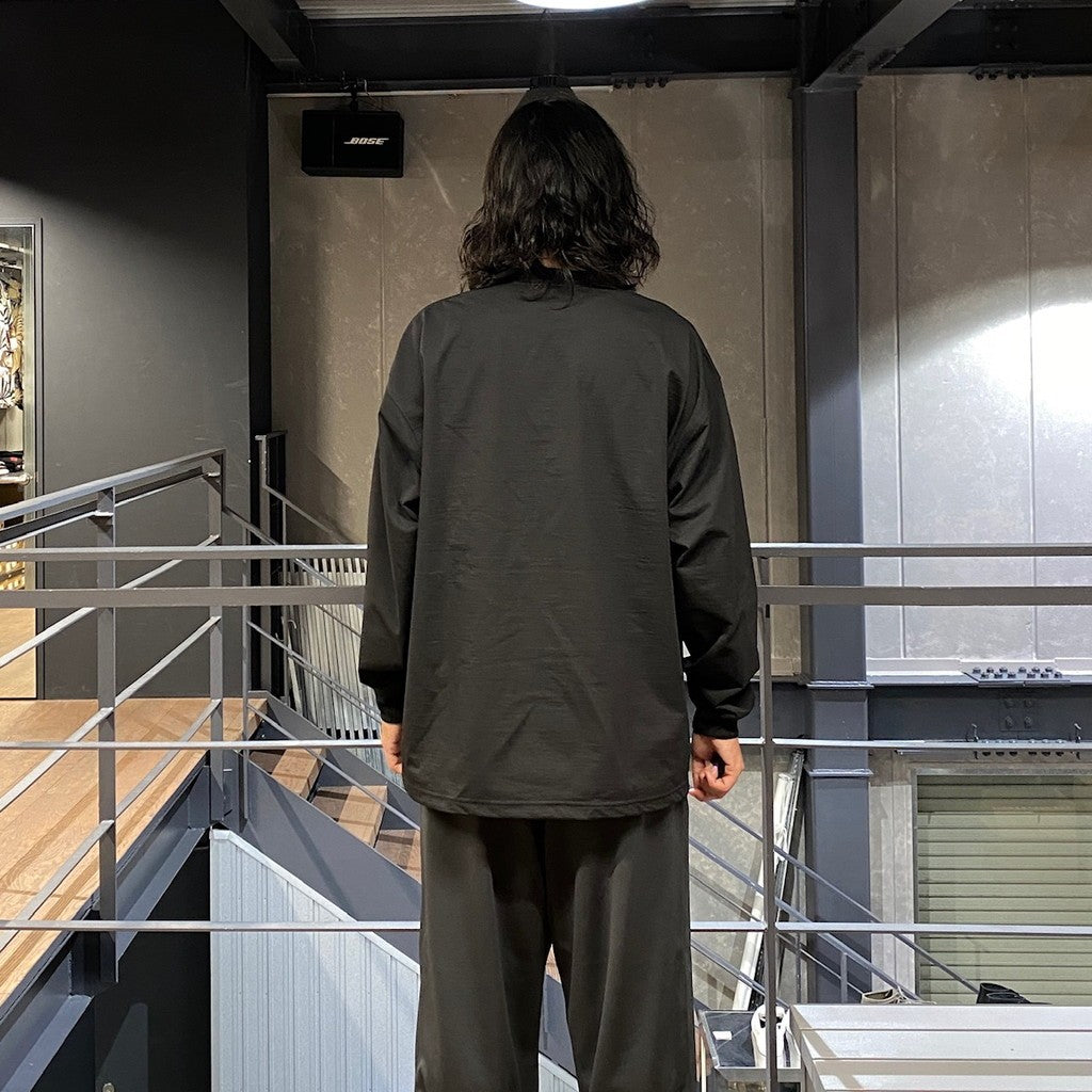 TECH CREW NECK TEE L/S #BLACK [BE-31024W]