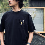 WASHED HEAVY WEIGHT CREW NECK T-SHIRT ( TYPE-13 ) #BLACK [26SS-WMT-WT14]