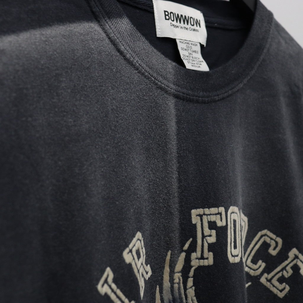 美國空軍鷹圖案長袖T卹（做舊款）#做舊黑色 [BW252-UAL]