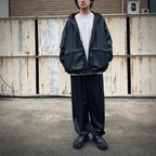 TECH SYNTHETIC SKIN WINDBREAKER JACKET #BLACK [BJ-40025W]