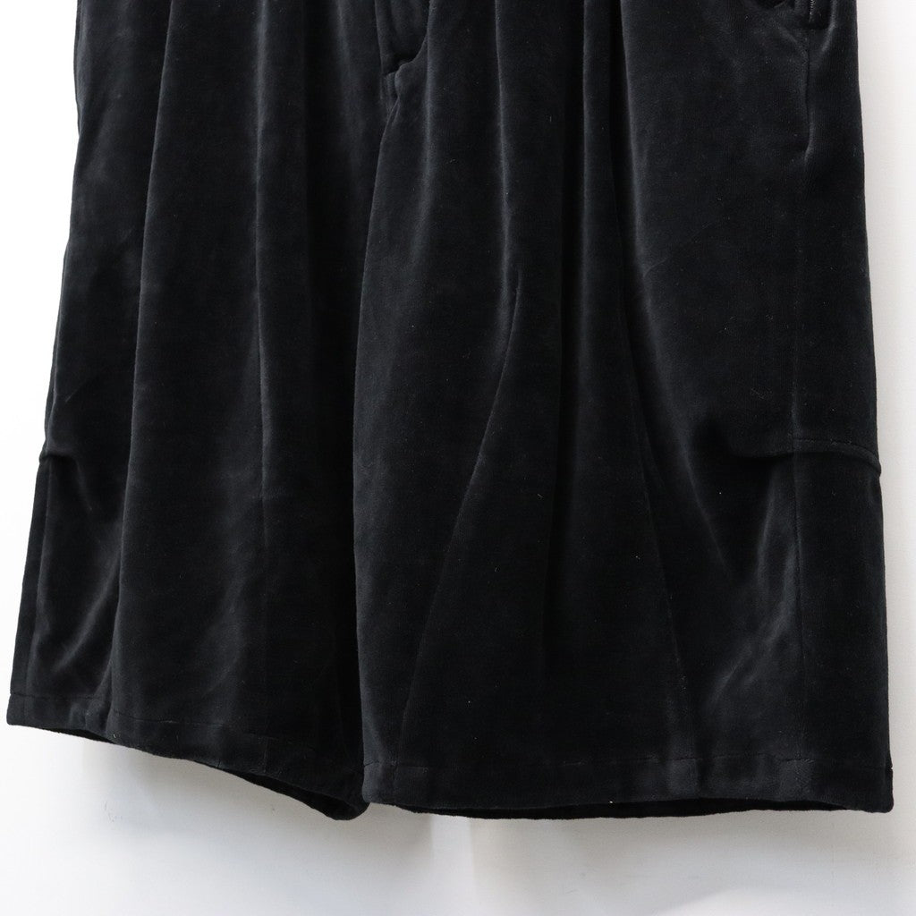 VELOUR BIG SHORTS #Black [SS26-B07]