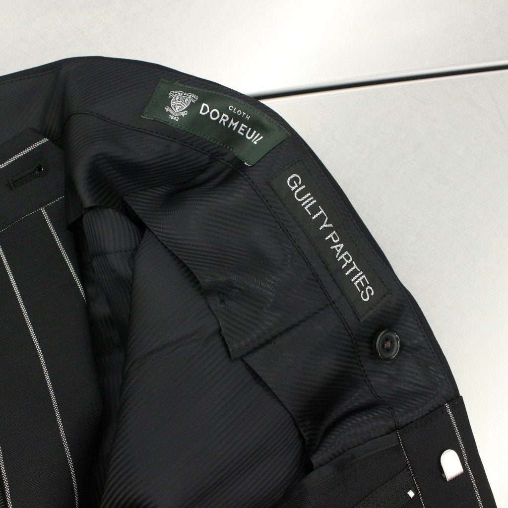 DOUBLE PLEATED TROUSERS #BLACK [23SS-WMP-TR24]