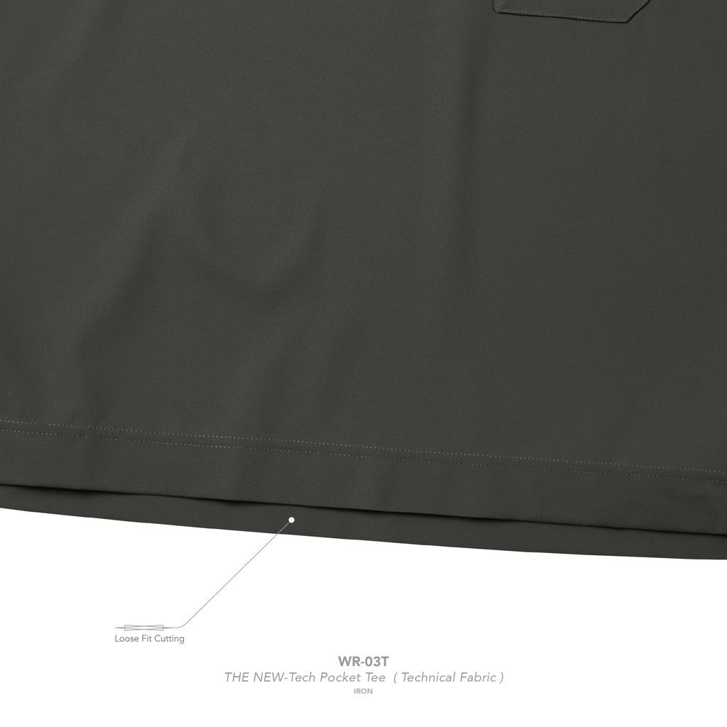 "WR-03T" 全新科技口袋T卹（科技布料）#IRON [GOOPI-25SS-MAY-01]