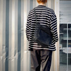 網眼單肩包（小號）#黑色 [BCL-91（網眼）]