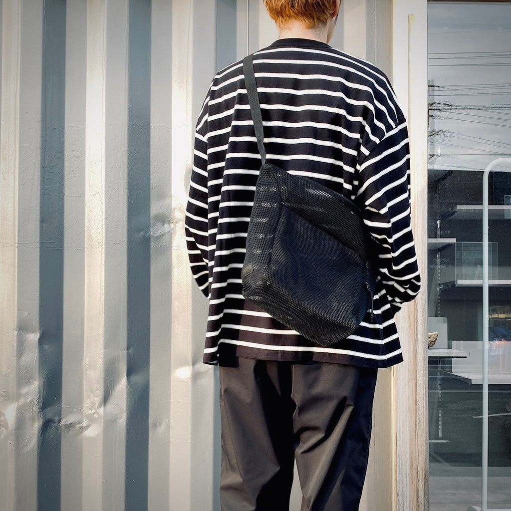 網眼單肩包（小號）#黑色 [BCL-91（網眼）]