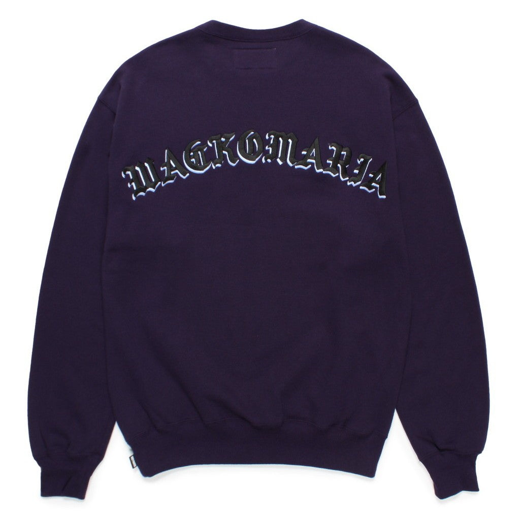 MIDDLE WEIGHT CREW NECK SWEAT SHIRT ( TYPE-2 ) #PURPLE [24FW-WMC-SS08]