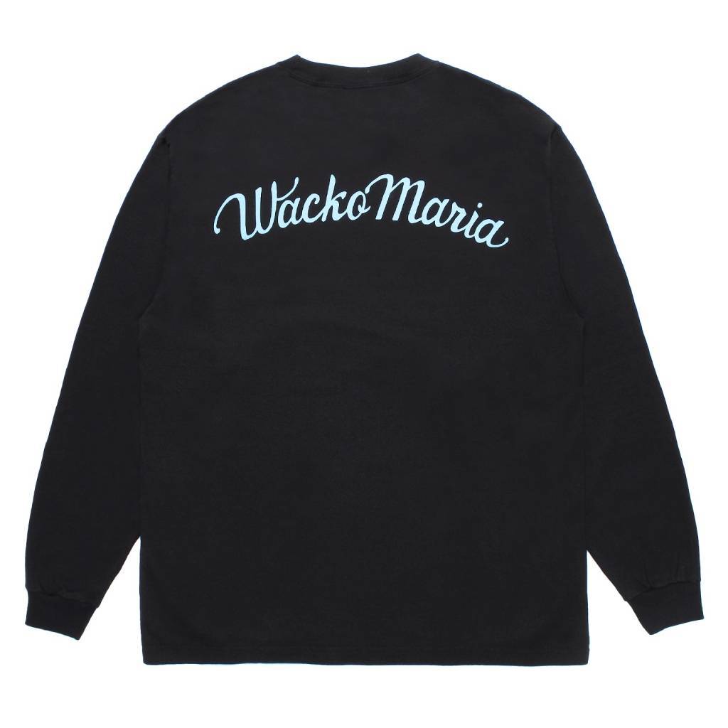 水洗重磅圓領長袖T卹（3型）#黑色 [25FW-WMT-LT05]