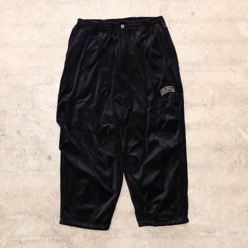 VELOUR BALLOON PANTS #BLACK [FW24-B07]