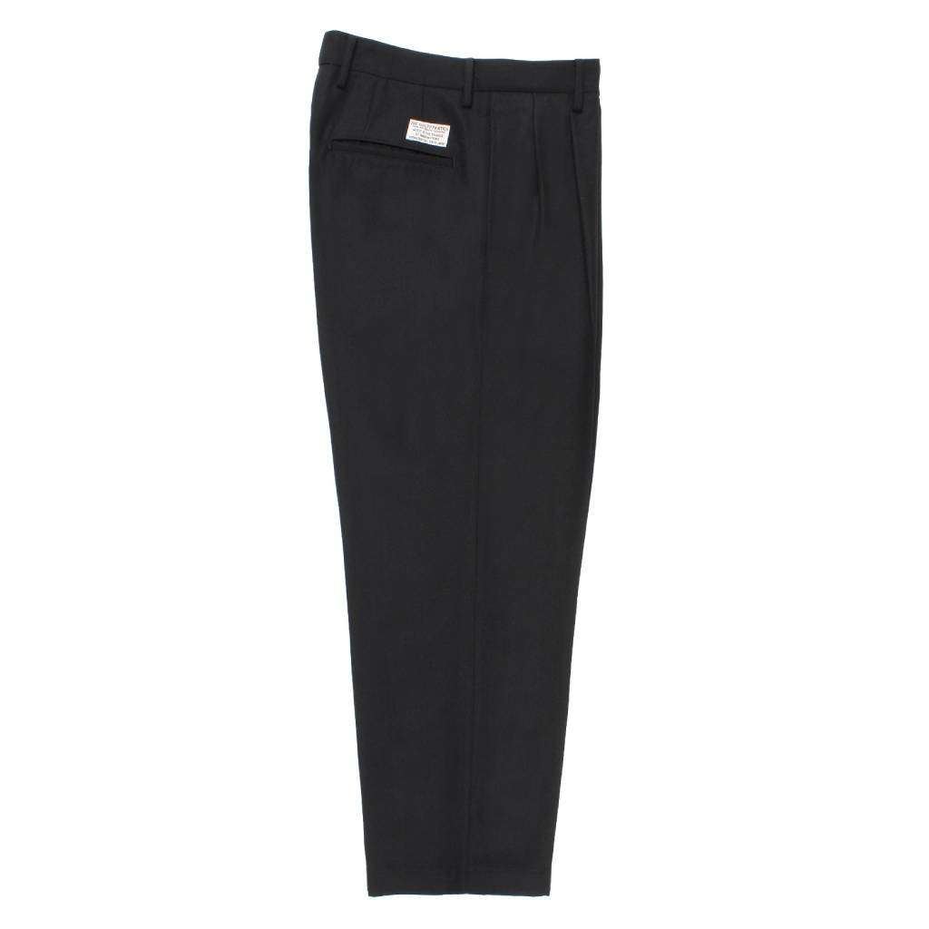 DOUBLE PLEATED CHINO TROUSERS ( TYPE-2 ) #BLACK [25FW-WMP-PT02]