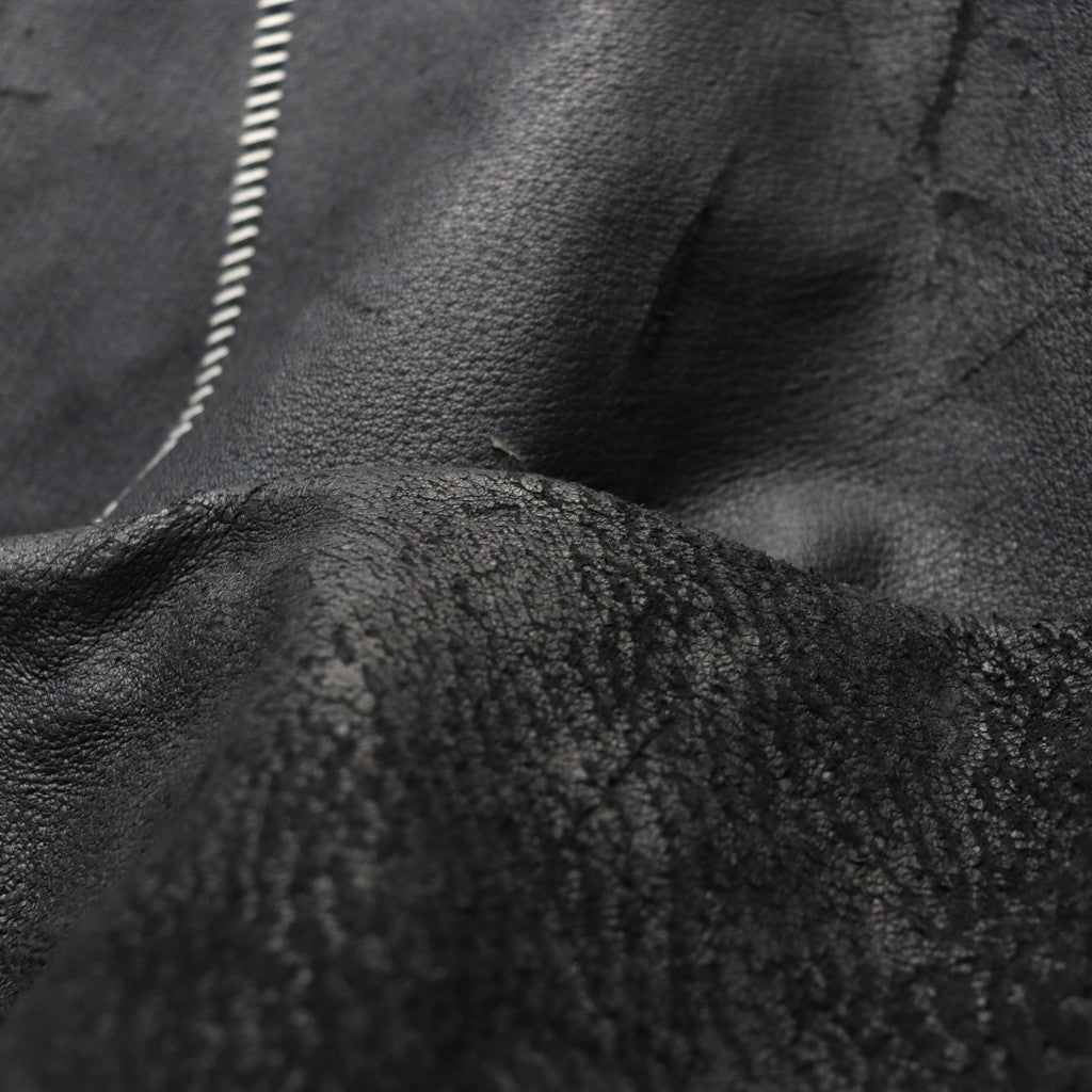Skin Jacket (VEGETABLE TANNING PIG LEATHER) #BLACK [M-P2-LW1]