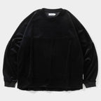 VELOUR L/S CREW #Black [FW26-SW03]