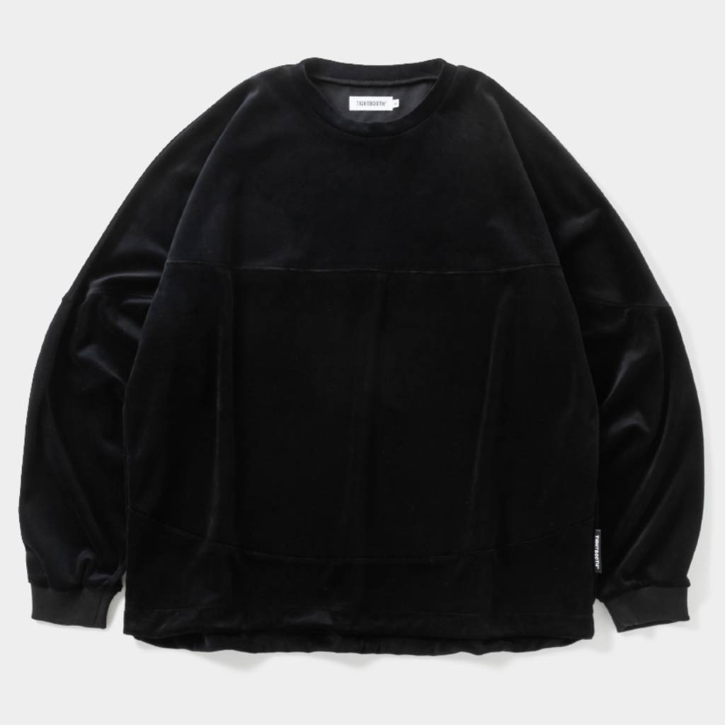 VELOUR L/S CREW #Black [FW26-SW03]