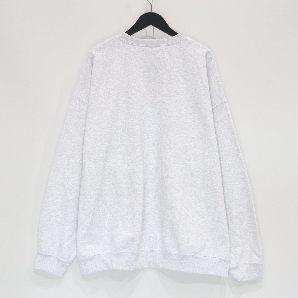 COLLEGE CREW SWEAT SHIRT #Ash [SS25-SW06]