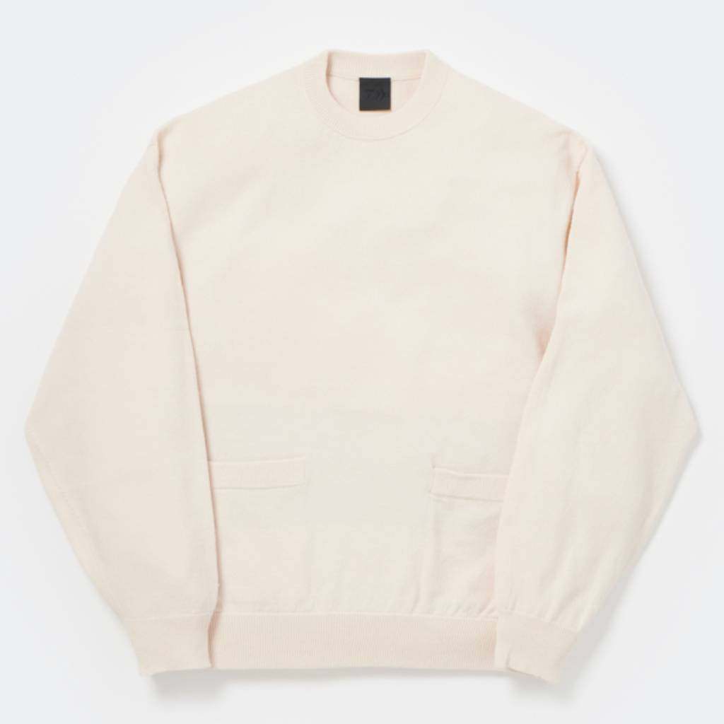 TECH KNIT CREW L/S Brewed Protein #OFF WHITE [BE-70026W]