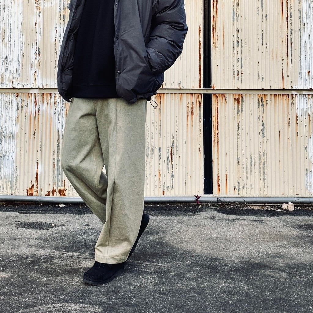 OVERDYE CURVE PANTS #L-INDIGO [AY-1019]