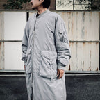 GARMENT DYE DOWN MA-1 LONG COAT 2.0 #GRAY [FST09262U0002]
