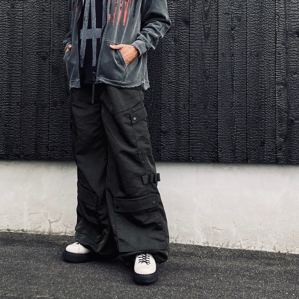 Twist Nylon Cargo Pants (HEAVY NYLON TWILL) #OLIVE [M-P4-PT10]