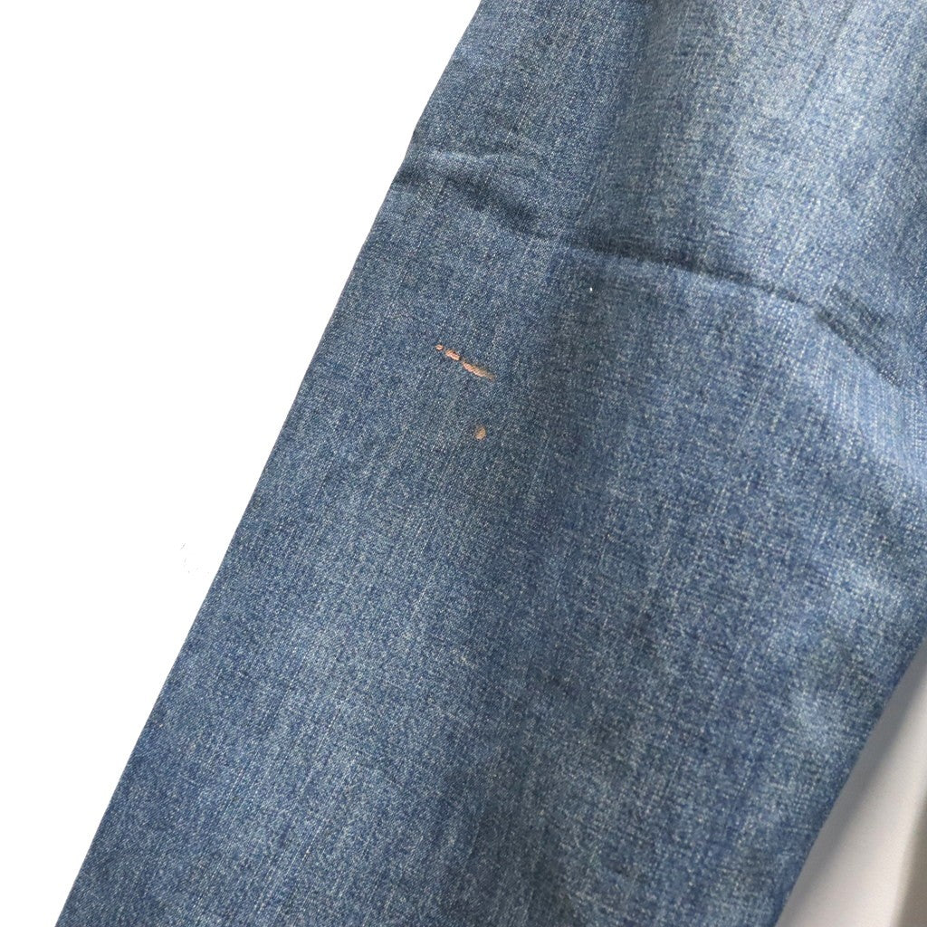 DOUBLE KNEE INDIGO DENIM PANTS #INDIGO [BWU-DKIDP]