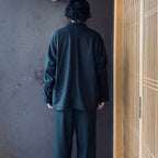TECH LOOSE 2B JACKET FLANNEL & TECH EASY TROUSERS FLANNEL #D.OLIVE [BJ-32026W / BP-39026W]