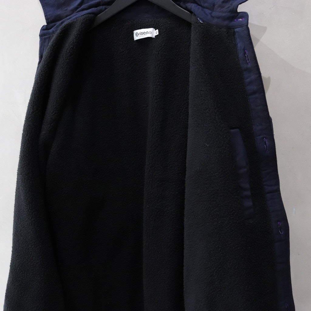 邵氏格紋抓絨外套 #海軍藍 [24FW-JK08]