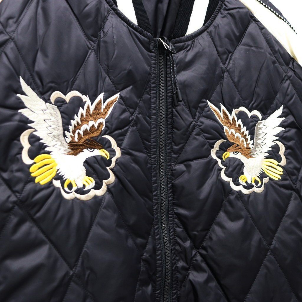 REVERSIBLE 「SKAJAN」 DOWN JACKET #BK×OFF / BK×D.PURPLE [TAION-JK04JS-N1]