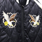 REVERSIBLE 「SKAJAN」 DOWN JACKET #BK×OFF / BK×D.PURPLE [TAION-JK04JS-N1]