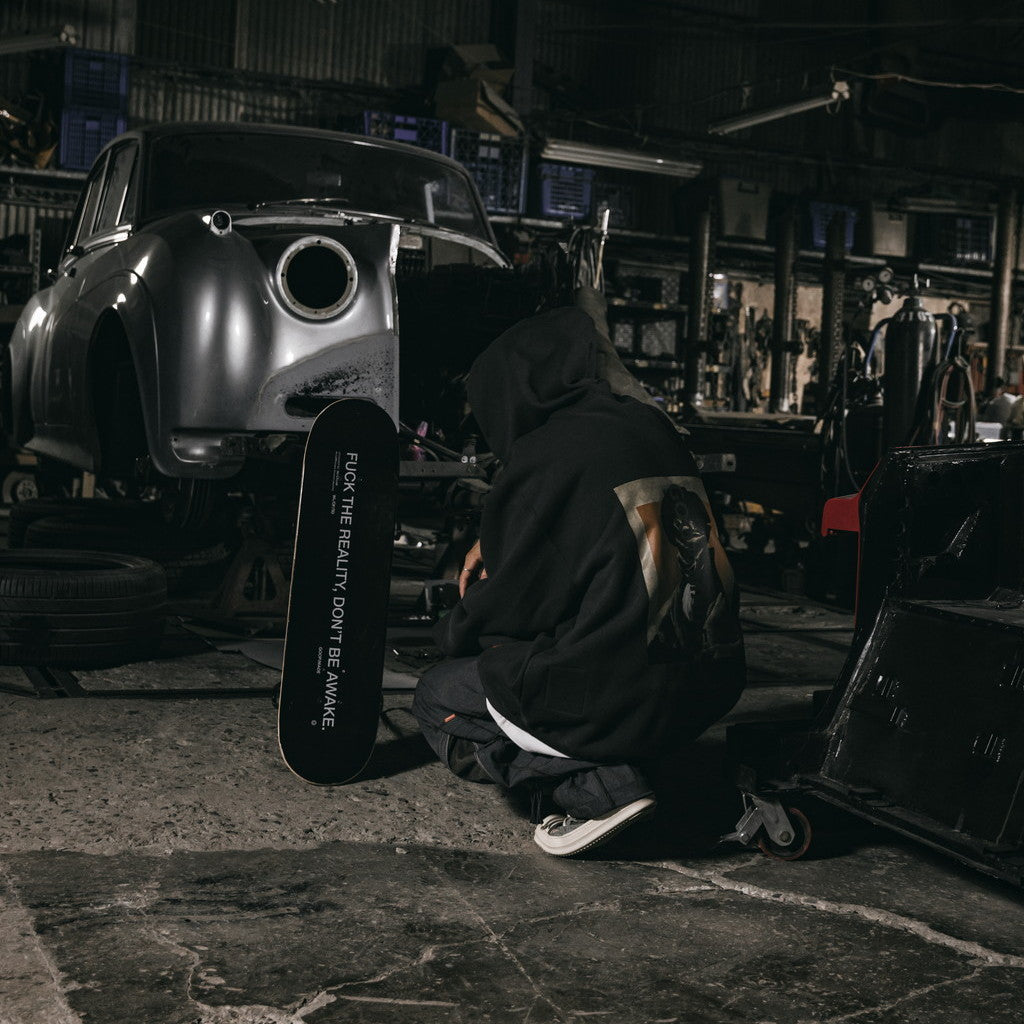 「G7-H1」陰影漆連帽衫#IRON [GOOPI-23AW-OCT-03]