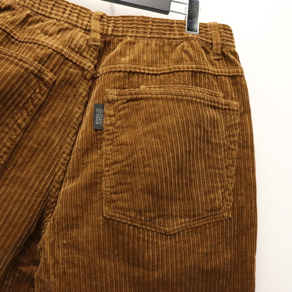 Corduroy Baggy Jeans #Brown [SD26F-PT06]