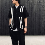 KNIT SHIRT ( TYPE-1 ) #BLACK [26SS-WMK-KN01]