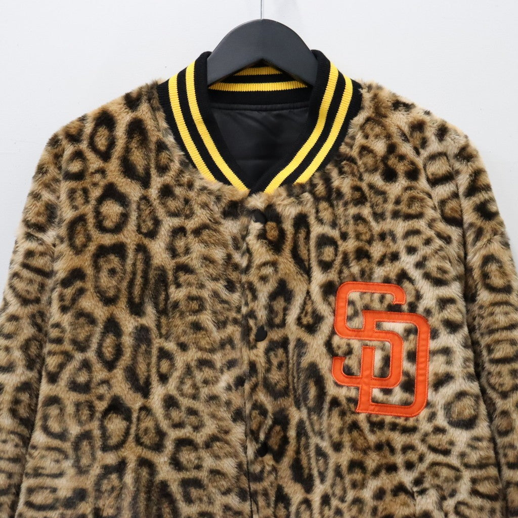 MLB | SD | REVERSIBLE VARSITY JACKET ( TYPE-3 ) #BLACK-BEIGE [MLB-WM-BL03]