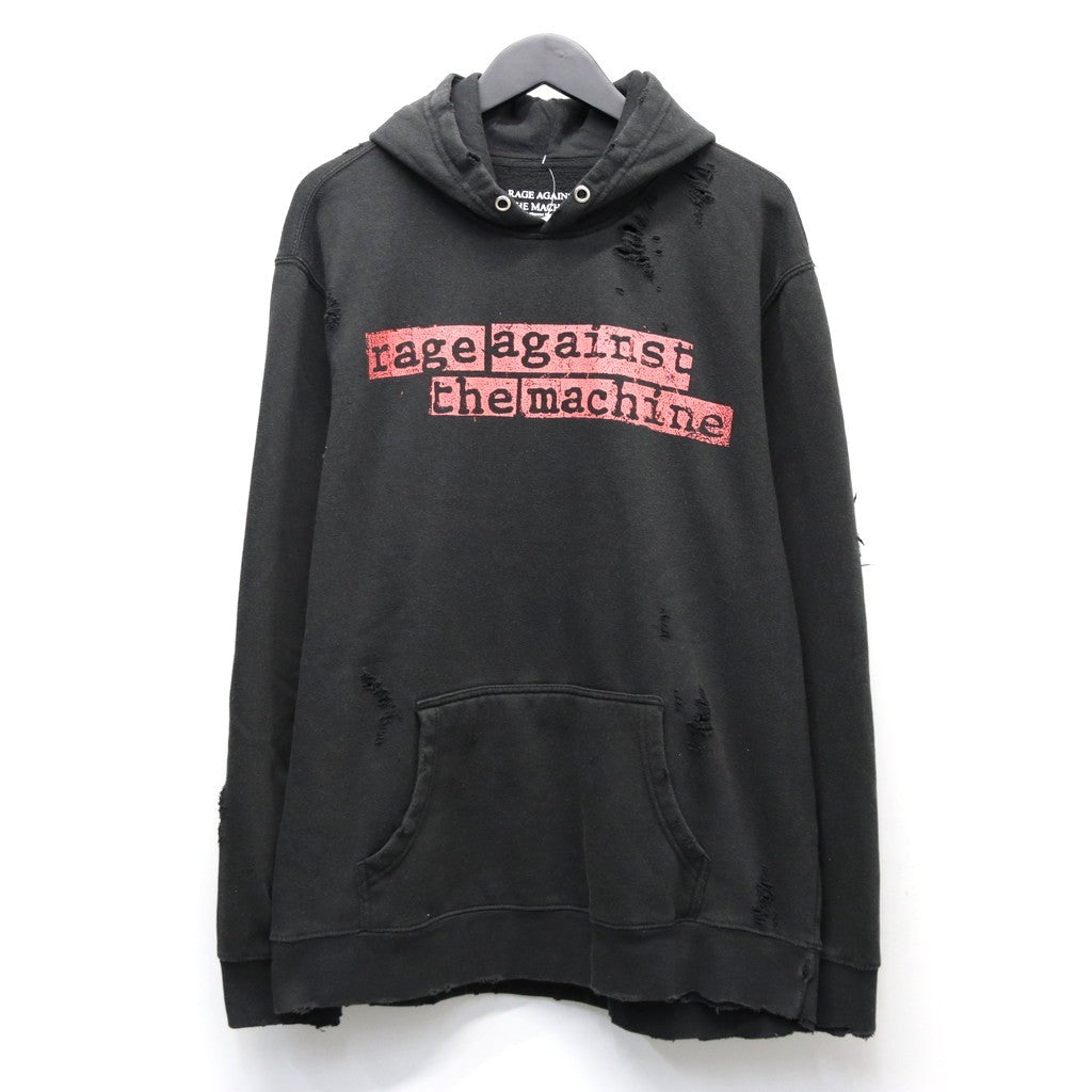 WORN-OUT 「RAGE AGAINST MACHINE」 HOODY #BLACK [tl24f040]