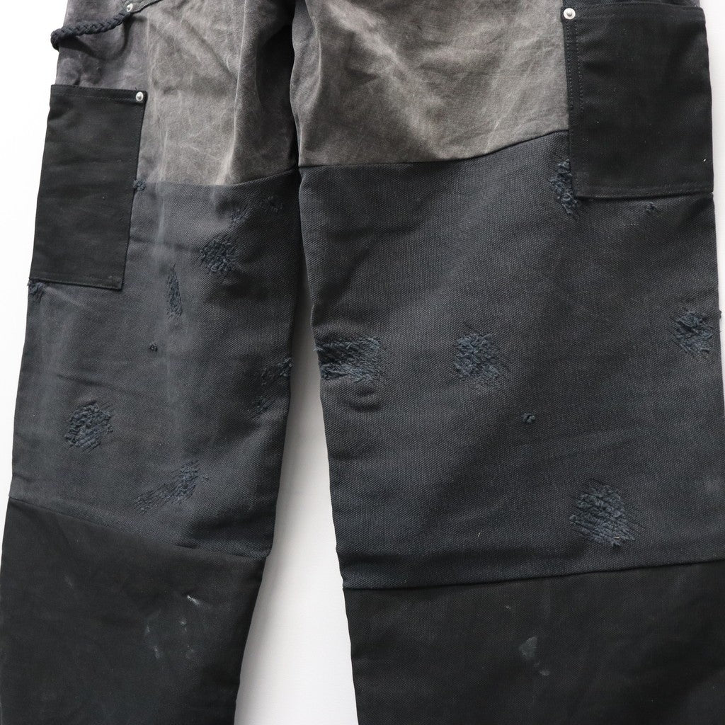 DAMAGE DOUBLEKNEE PANTS #BLACK [RP2528305]