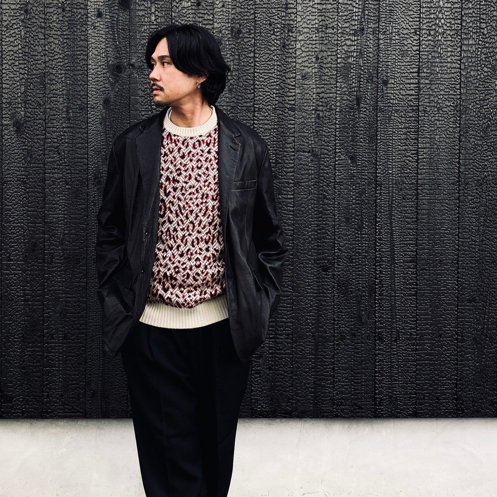 LEATHER JACKET ( TYPE-2 ) #BLACK [26FW-WMO-JK02]
