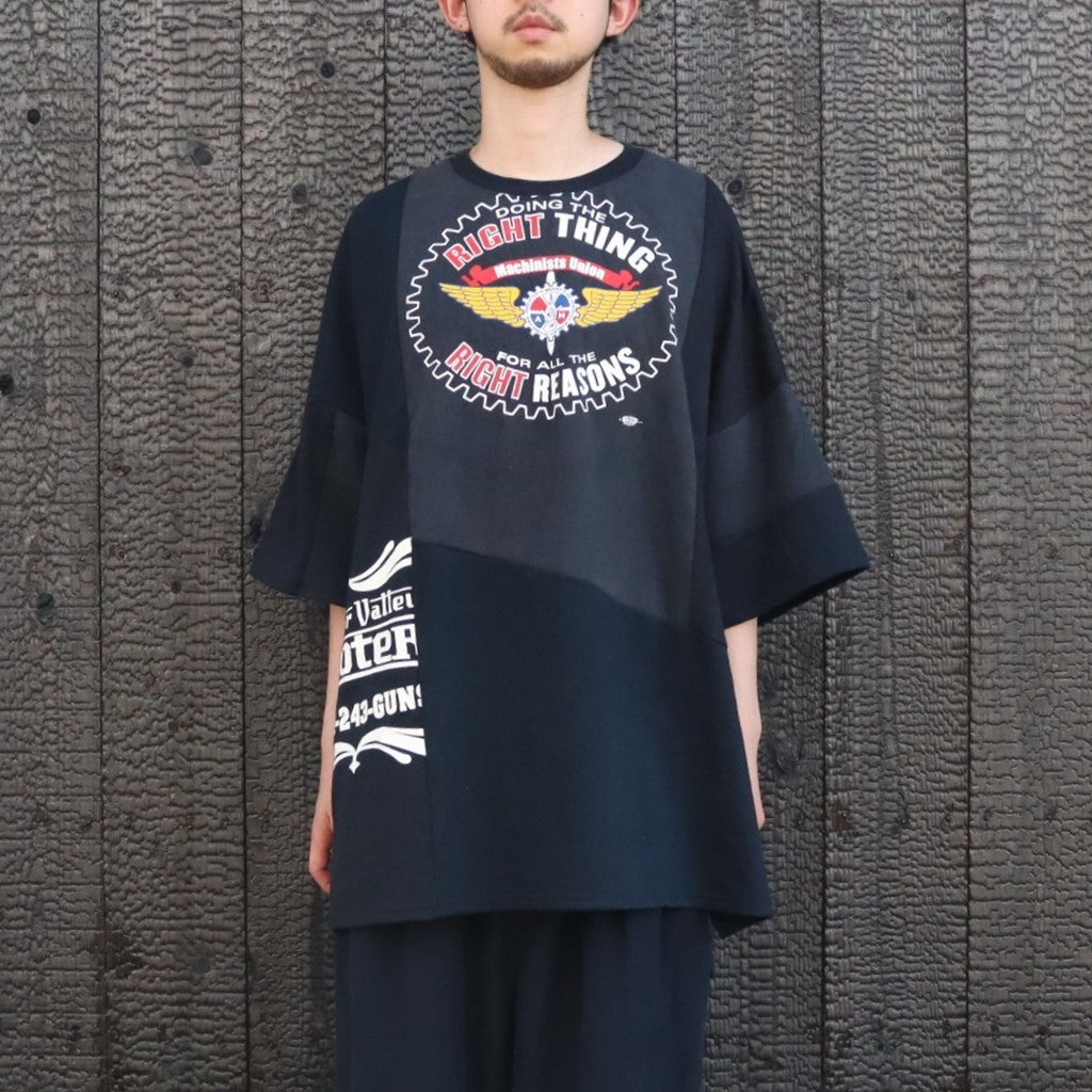 PUZZLE TEE E #BLACK [C2647909E]