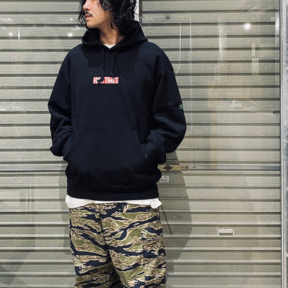 HIGHTIMES | HEAVY WEIGHT PULLOVER HOODED SWEAT SHIRT #BLACK [HIGHTIMES-WM-SS15]