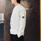 SH LONG SLEEVE IN POPELINE #MISTY BLUE 804 [20CMSH229A]