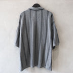 STRIPE KNIT POLO #GRAY [SS24-KN03]