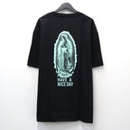 WASHED HEAVY WEIGHT CREW NECK T-SHIRT ( TYPE-2 ) #BLACK/GREEN [26FWE-WMT-WT02]