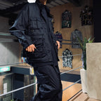 PIGMENT DYE CARGO TROUSERS #NAVY [FPU03241U0001]