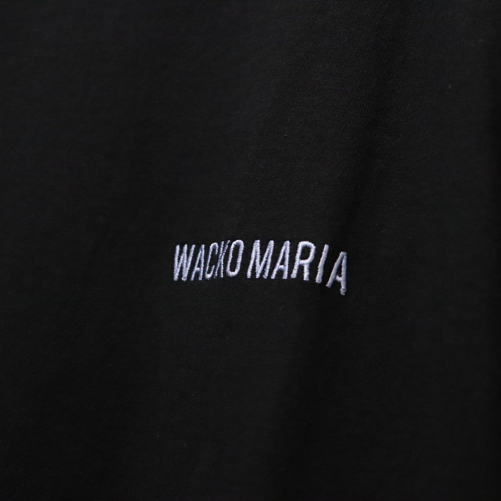 WASHED HEAVY WEIGHT CREW NECK T-SHIRT ( TYPE-4 ) #BLACK/PURPLE [26FWE-WMT-WT04]
