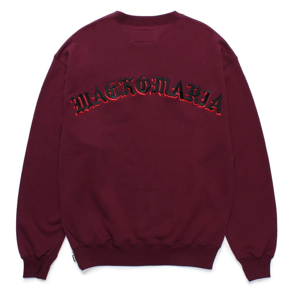 MIDDLE WEIGHT CREW NECK SWEAT SHIRT ( TYPE-2 ) #BURGUNDY [24FW-WMC-SS08]
