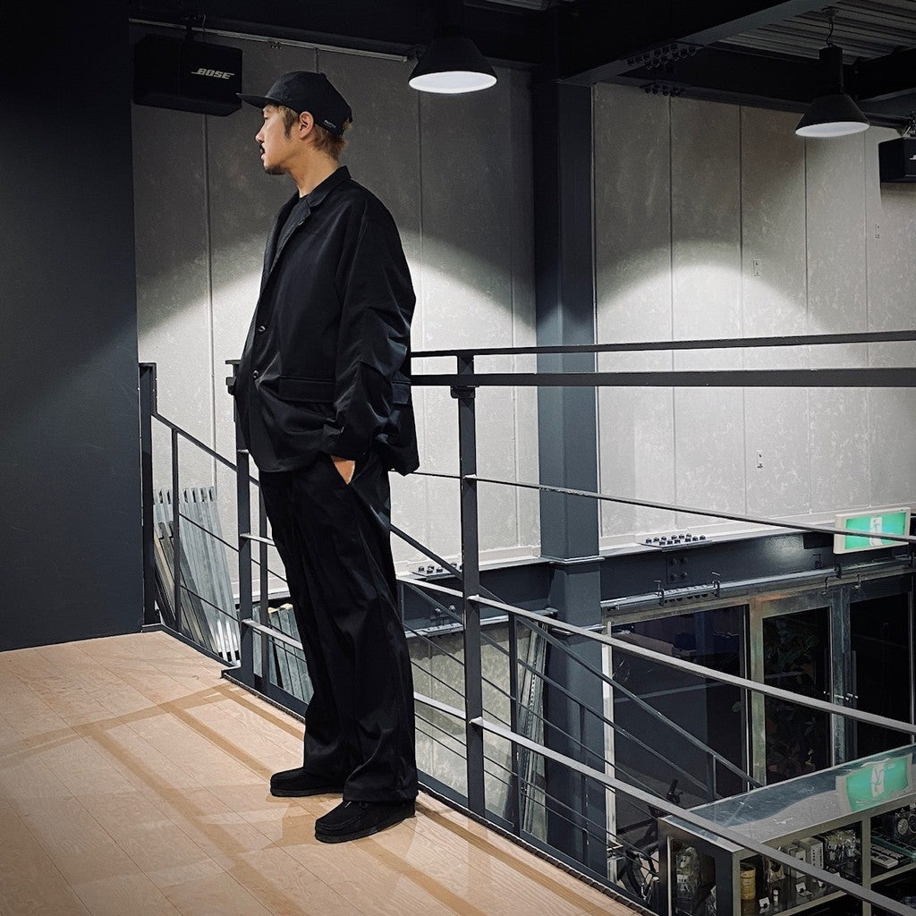 TECH EASY TROUSERS TWILL #BLACK [BP-34025]