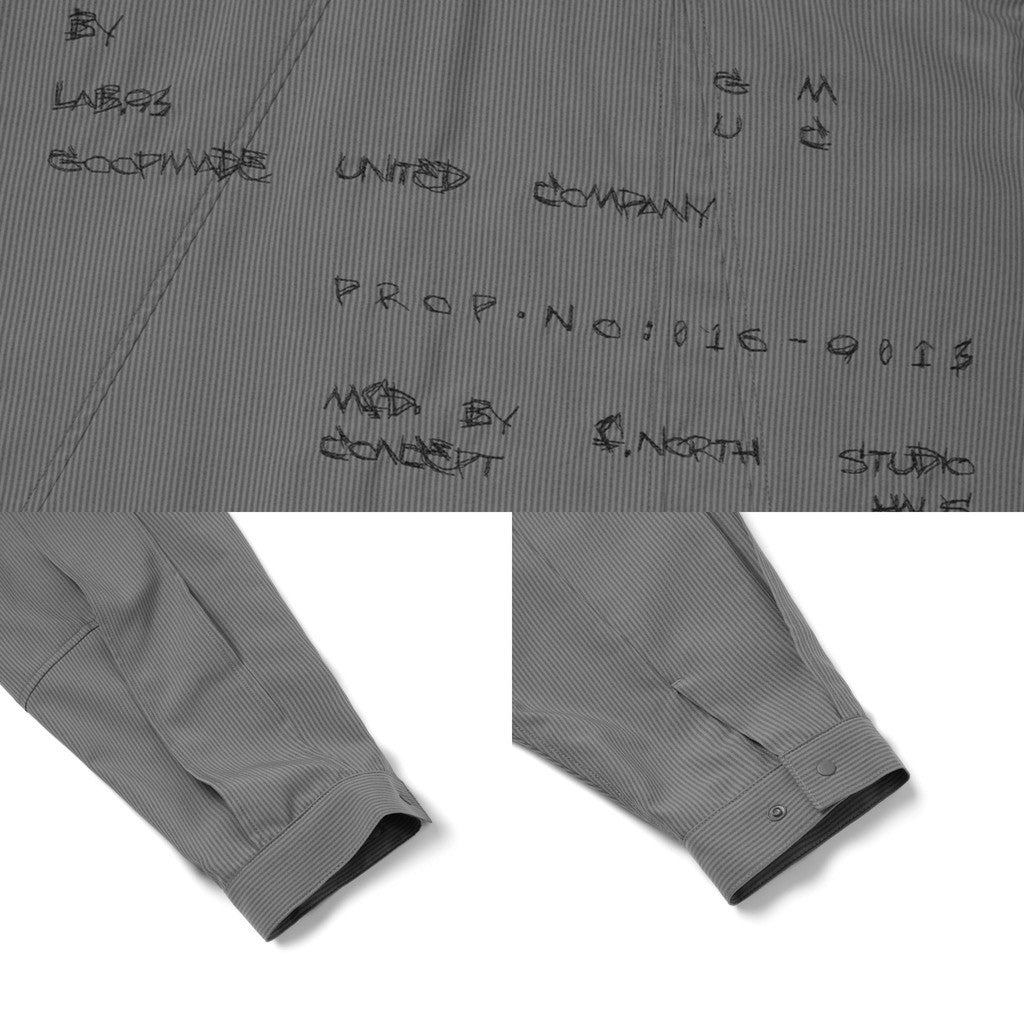 “MA-Z3” Mode Architekt 刺繡襯衫 #IRON [GOOPI-24AW-OCT-01]