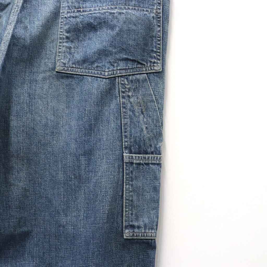 DOUBLE KNEE INDIGO DENIM PANTS #INDIGO [BWU-DKIDP]