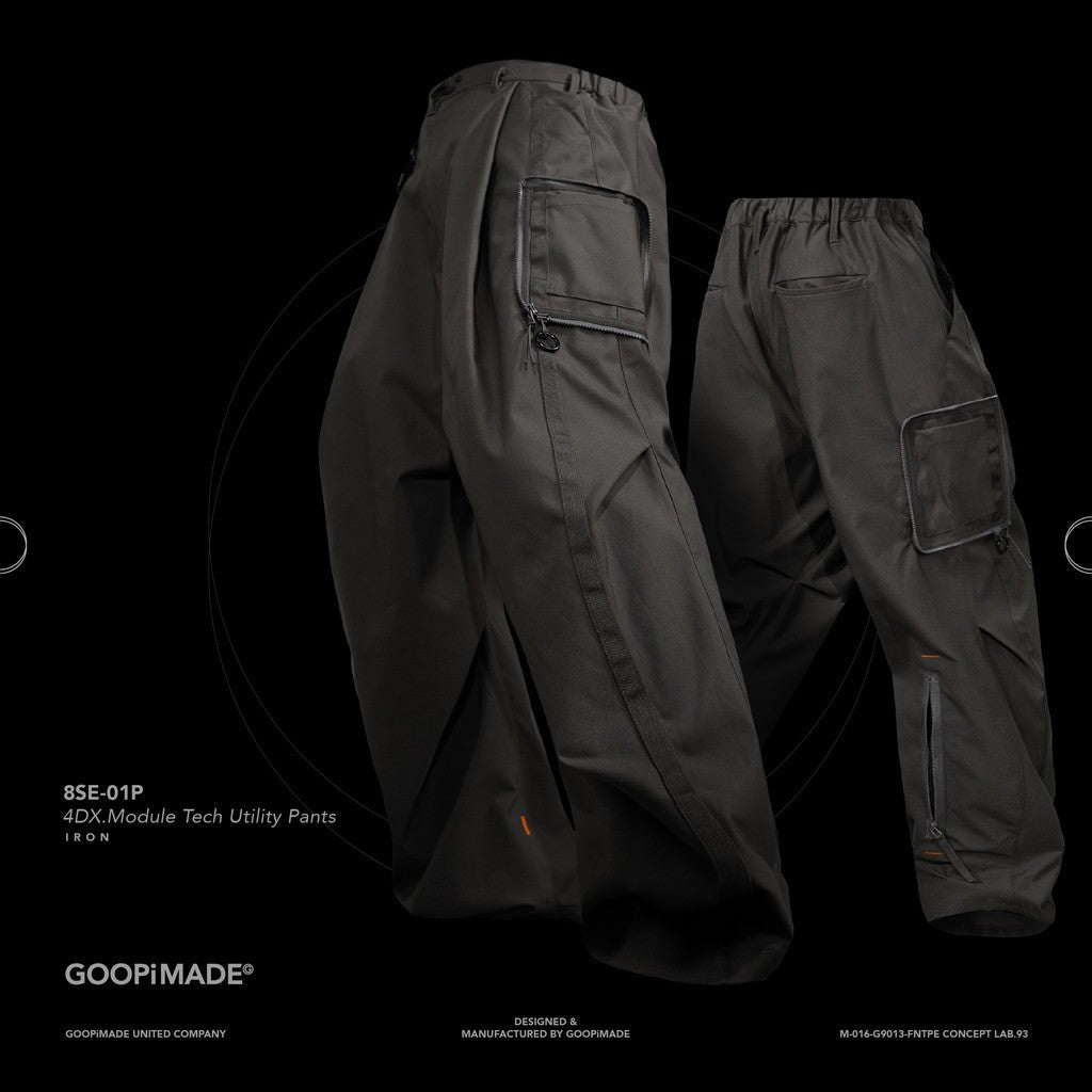 「8SE-01P」 4DX.Module Tech Utility Pants #IRON [GOOPI-24AW-OCT-03]