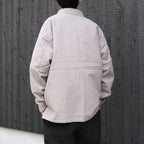WELT POCKETS BIG SHIRT #GREY [CES27SH04]
