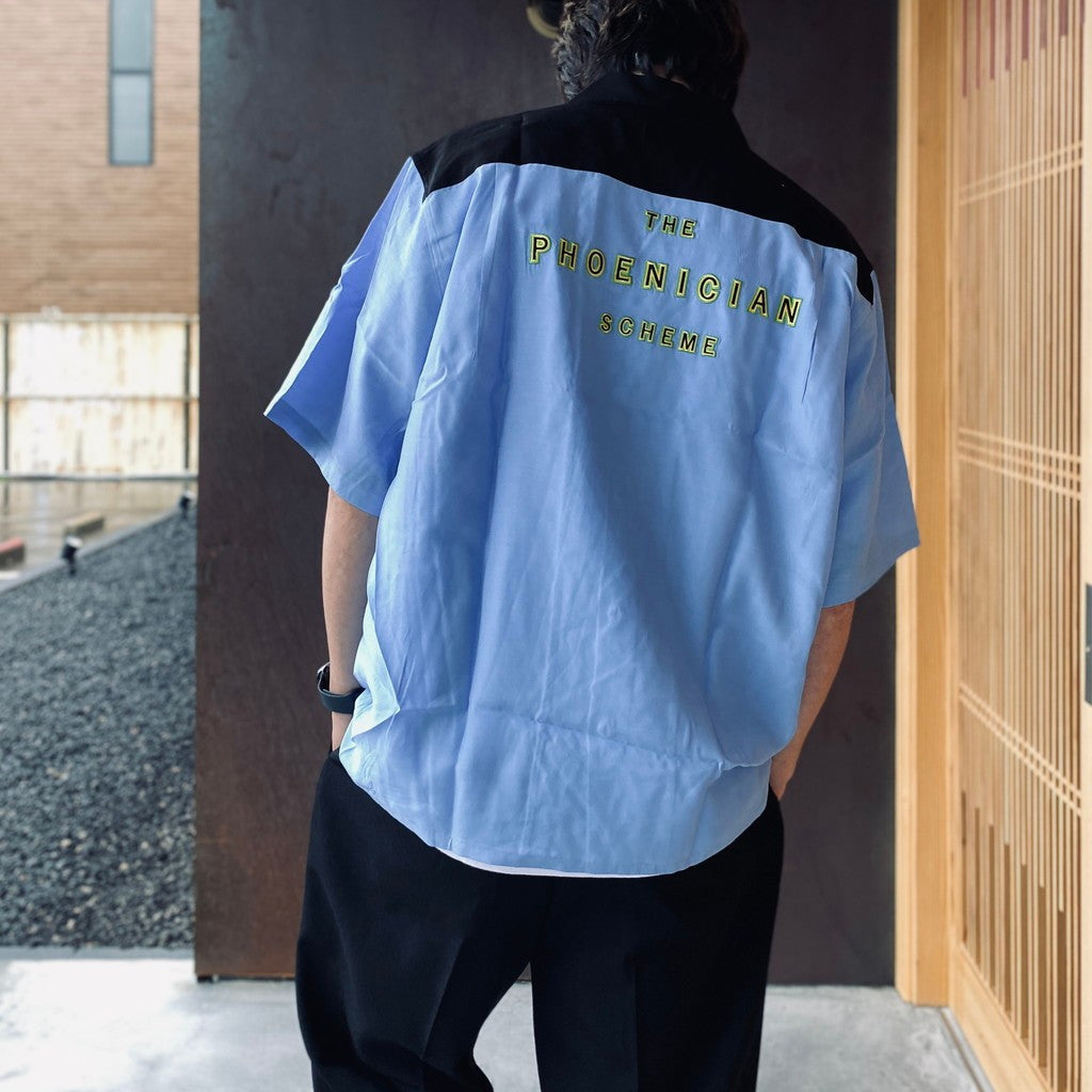 THE PHOENICIAN SCHEME | S/S HAWAIIAN SHIRT ( TYPE-6 ) #L-PURPLE [TPS-WM-HI06]